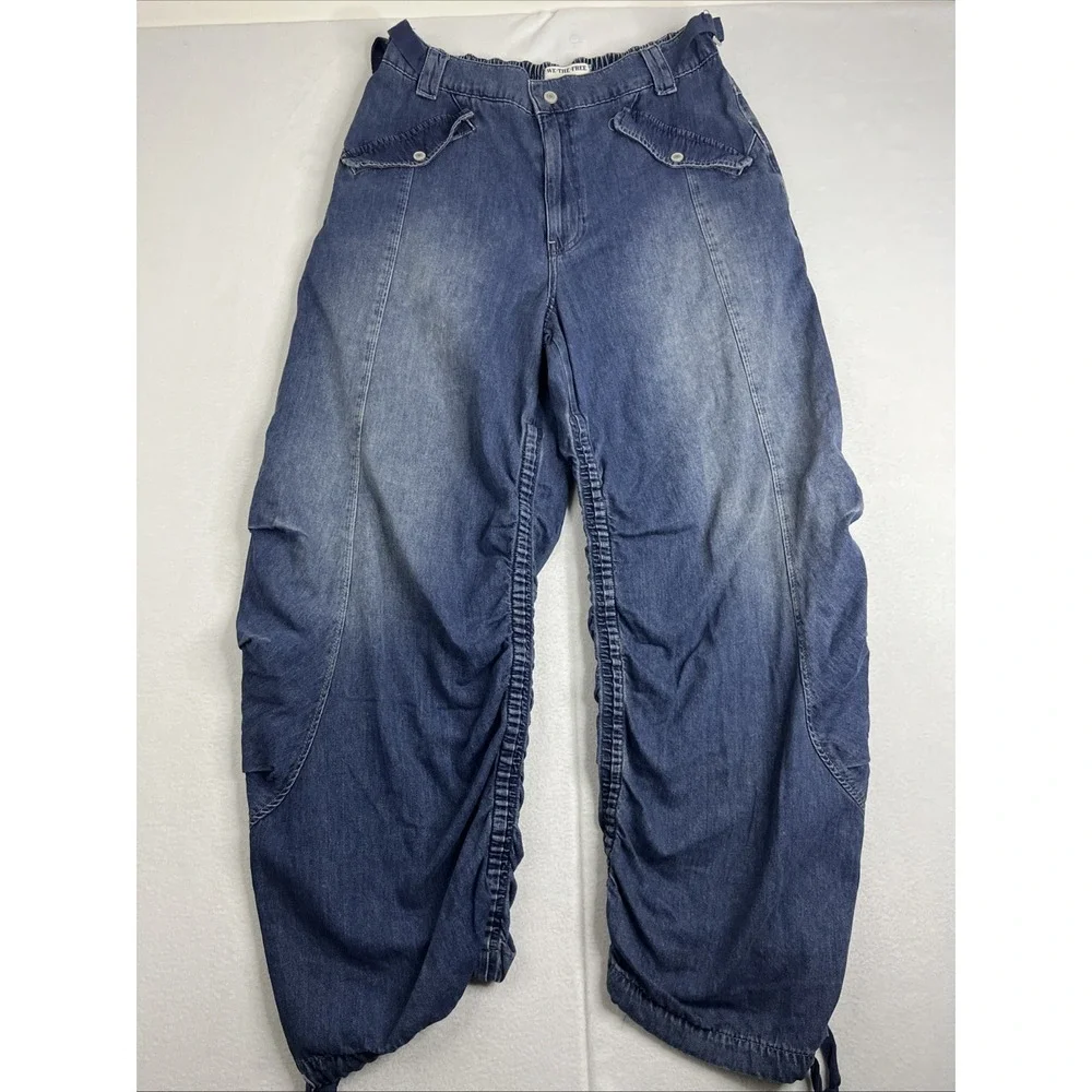Free People We The Free In a Cinch Pull On Jeans Nashville Sky Blue Medium